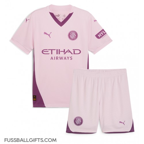 Girona Fußballbekleidung 3rd trikot Kinder 2024-25 Kurzarm (+ kurze hosen)